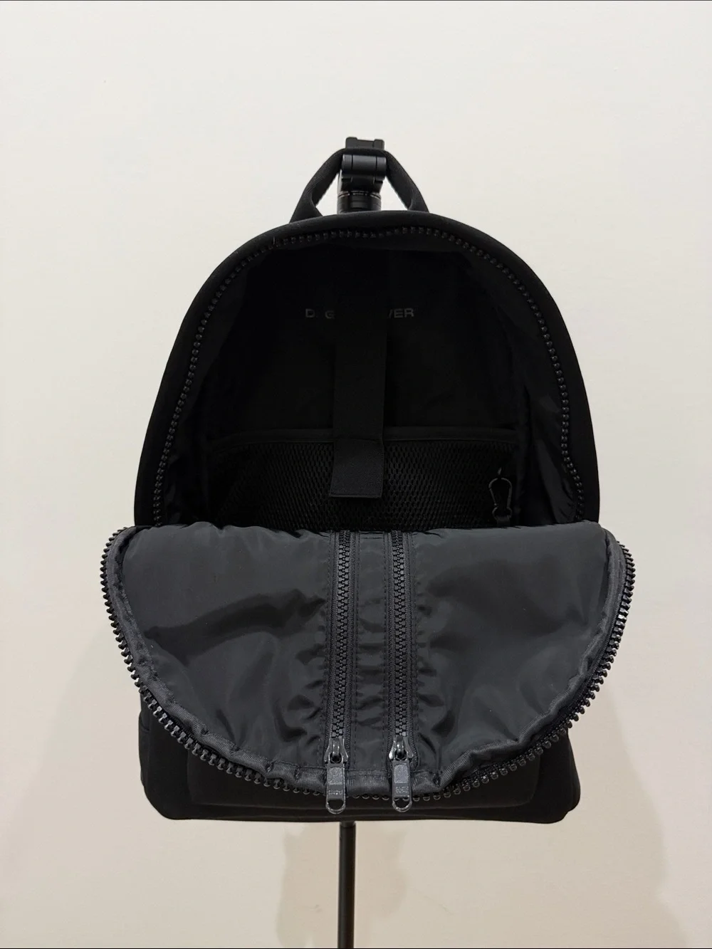 Dagne Dover Dakota Medium Black Neoprene Backpack